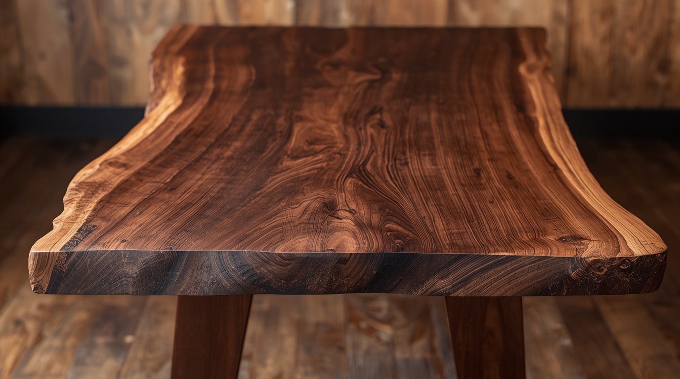 Live Edge Walnut Table by Threxyziu